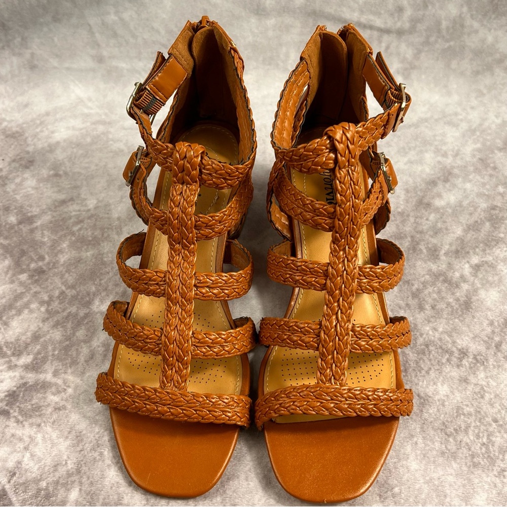 Comfortveiw Sandal Shoes Womens 8.5 WW Gladiator Buckle Heels - Picture 4 of 10